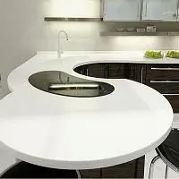 Столешница для барной стойки сложной формы фото