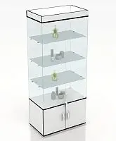 Витрина с подсветкой и замком 2000x850x450мм фото анонс товара