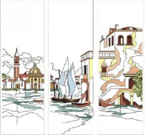 Витражи (трехдверные) 3059 детальная картинка