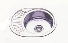 МОЙКА ВРЕЗНАЯ 570*450*0,6-160,3.5" ОВАЛ ПОЛИРОВ+СИФОН К фото анонс товара