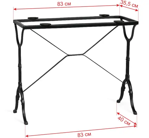 Подстолье стальное-чугунное 1299EM фото 6
