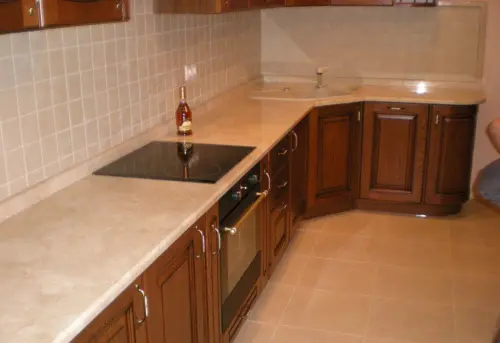 2337/S 1гр. Мрамор бежевый Столешница матовая фото 8