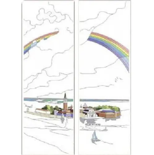 Витражи (двухдверные) 2185 детальная картинка