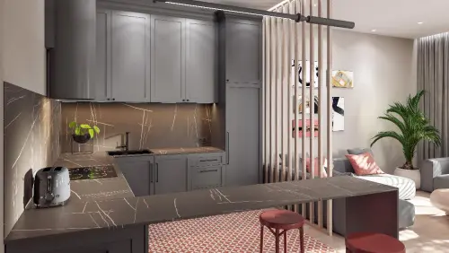 300$ Столешница 38х600х3000мм Эклипс 1R матовая детальная картинка фото 2