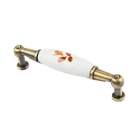 Ручка керамика-бронза C513F-96мм (колос) фото анонс товара