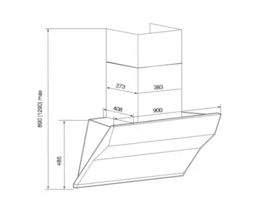 Настенная вытяжка Profession DH 90.0 GG детальная картинка фото 3