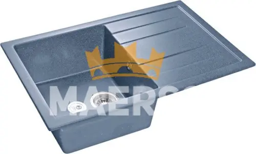 Мойка QUADRO GF-Q780L 1 секция (графит) детальная картинка