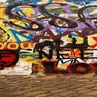 Фартук из стекла "Графити" фото анонс товара