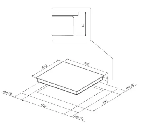 Индукционная варочная панель Premium IK 60.1 детальная картинка фото 2