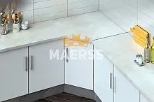 Угловой элемент из ДСП в цвет столешницы Formica фото