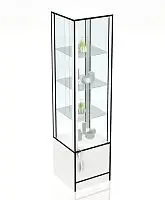 Витрина торговая остекленная малая 2000x500x500мм фото анонс товара