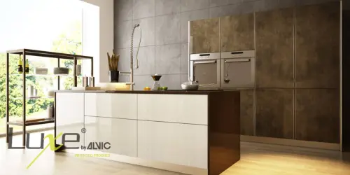 Фасад МДФ ALVIC LUXE Antracita высокий глянец детальная картинка фото 3