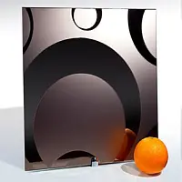 Зеркало матированные узоры "Бабл" фото анонс товара