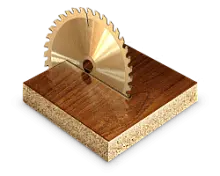 Распил ЛДСП по прямой