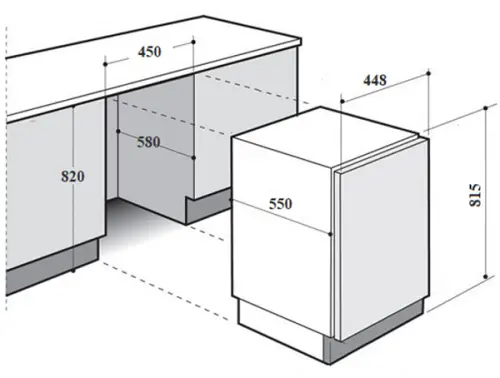 Посудомоечная машина Monsher MD 452 B детальная картинка фото 6
