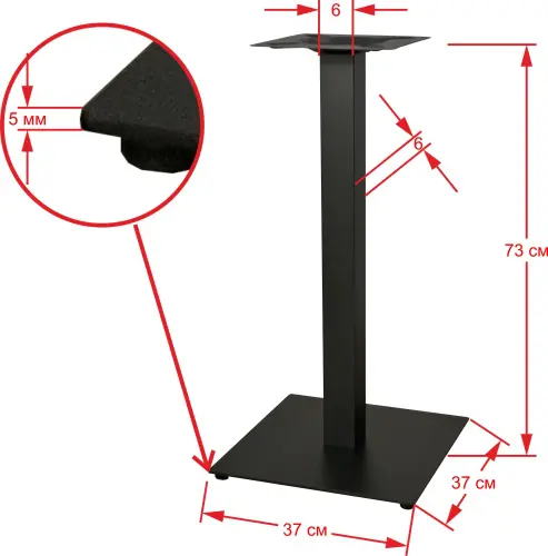 Подстолье металлическое 1096EM фото 6