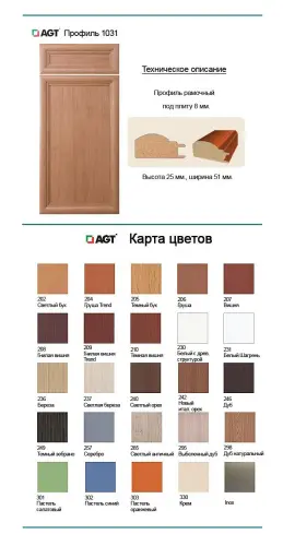 Фасад в профиле AGT 1031 фото 2 Фасад в профиле AGT 1031 детальная картинка фото 2