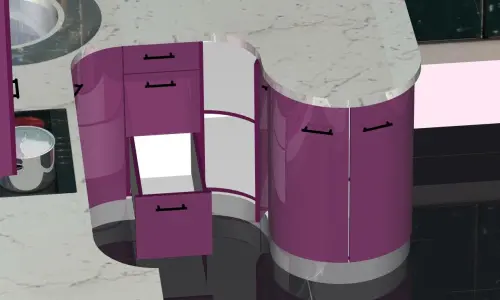 Кухня "Фуксия" детальная картинка фото 16