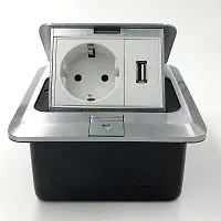 Розетка встраиваемая одинарная + USB фото анонс товара
