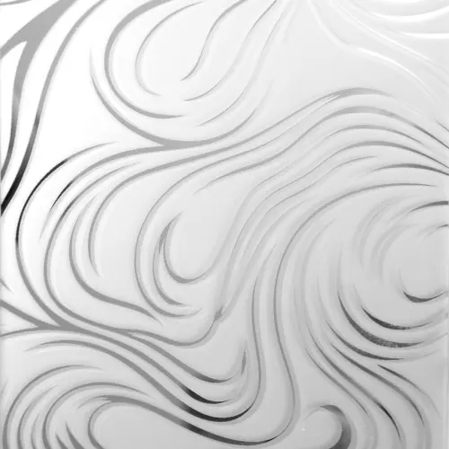 Зеркало матированные узоры "Омут" детальная картинка