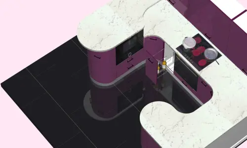 Кухня "Фуксия" детальная картинка фото 5