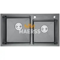 K37843B-S Gerhans Кухонная мойка премиум GRAFIT (780*430*220) фото анонс товара