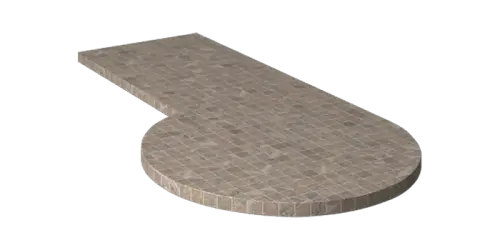 Изготовление столешниц из ДСП сложной формы фото работ