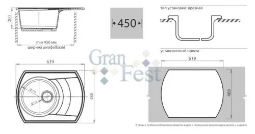 Мойка RONDO GF-R650L GranFest детальная картинка фото 14