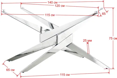 Подстолье из нержавеющей стали 2189EM фото 9