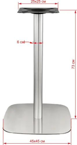 Подстолье из нержавеющей стали 1212EM фото 8