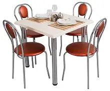 Комплект мебели для кафе стол + 4 стула фото анонс товара