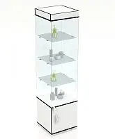 Витрина остекленная с подсветкой 2000x500x500мм фото анонс товара