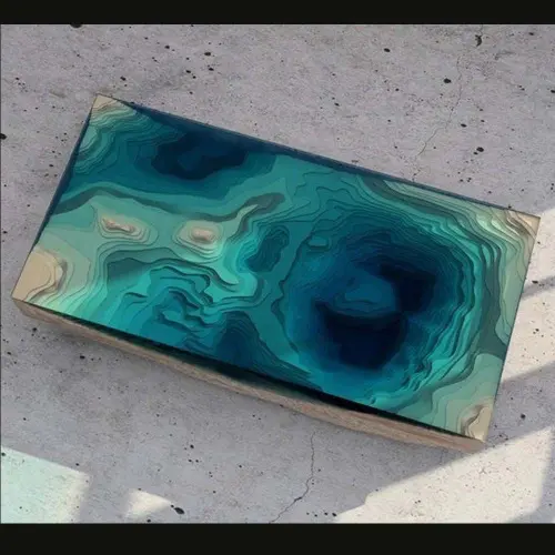 Столешница из эпоксидной Смолы детальная картинка фото 2