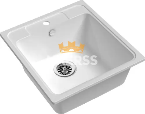 Мойка  ELEGANT 50 1 секция (белый/иней) детальная картинка