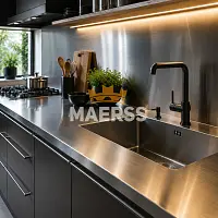Столешница для кухни из стали фото анонс товара