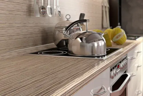 Стеновая панель ДСП в цвет столешницы MAERSS фото 3