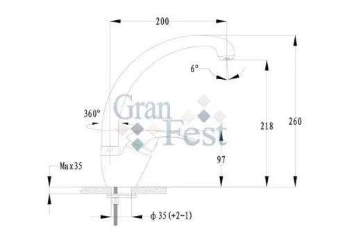 Смеситель 3323 GranFest фото 4