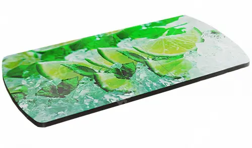 Столешница из стекла с УФ-печатью фото