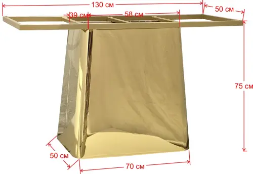 Подстолье из нержавеющей стали 1190EM фото 8