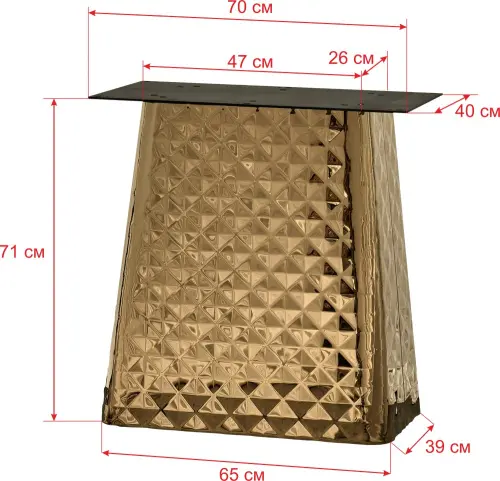 Подстолье из нержавеющей стали 2177EM фото 7