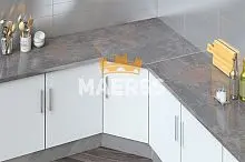 Угловой элемент из ДСП в цвет столешницы Resopal фото