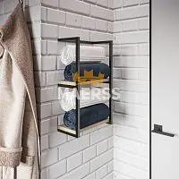 Полка-держатель для полотенец Luna в стиле Лофт