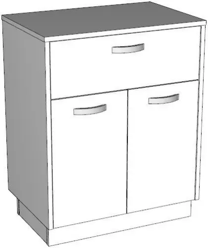 Тумба под кофе машину 750x600x400мм детальная картинка