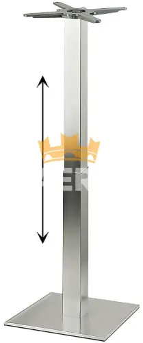 Подстолье из нержавеющей стали 1265EM раздвижное
