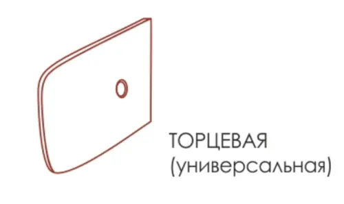 Торцевая планка для столешницы Quadra