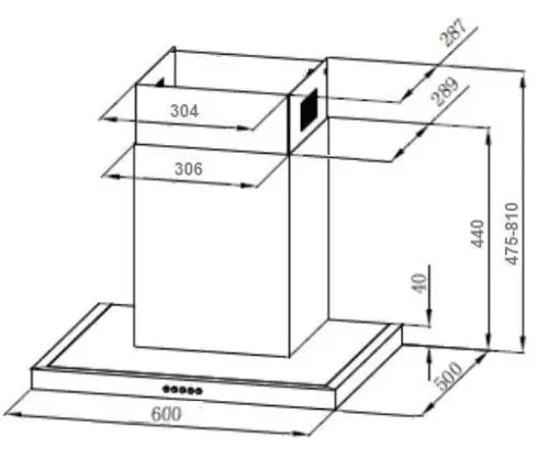 Купольная вытяжка Monsher COCOS 60 W детальная картинка фото 4