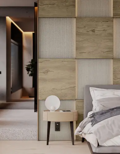 ЛДСП K541 Тессея серо-бежевый 2070*2800мм детальная картинка фото 3