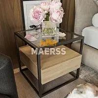 Тумба прикроватная ArtGlass в стиле Лофт