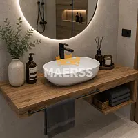 Столешница для ванной из дерева фото анонс товара