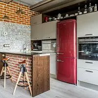 Кухня в стиле "Лофт" модель МКЛ-660 фото анонс товара
